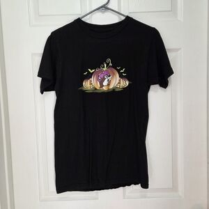 Bucees Halloween "Haunt it" Pumpkin Short Sleeve Black T Shirt Adult Size Small